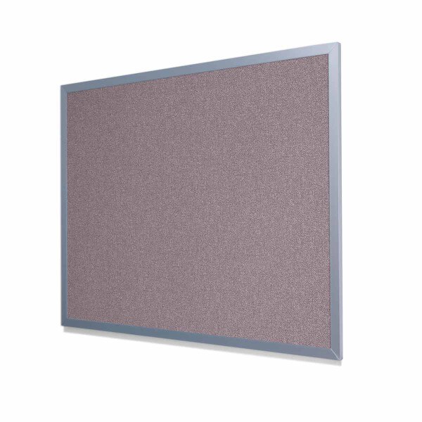 Type II Woven Vinyl Koroseal Linden Tividale Cork Board with Light Aluminum Frame